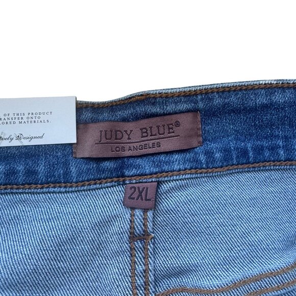 NWT Judy Blue High Waisted Denim Shorts Size 2XL - Picture 8 of 9